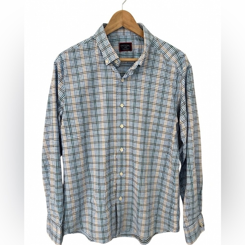 UNTUCKit Men's Scansano Gingham Button Down Performance Shirt Large Like New - Picture 2 of 9